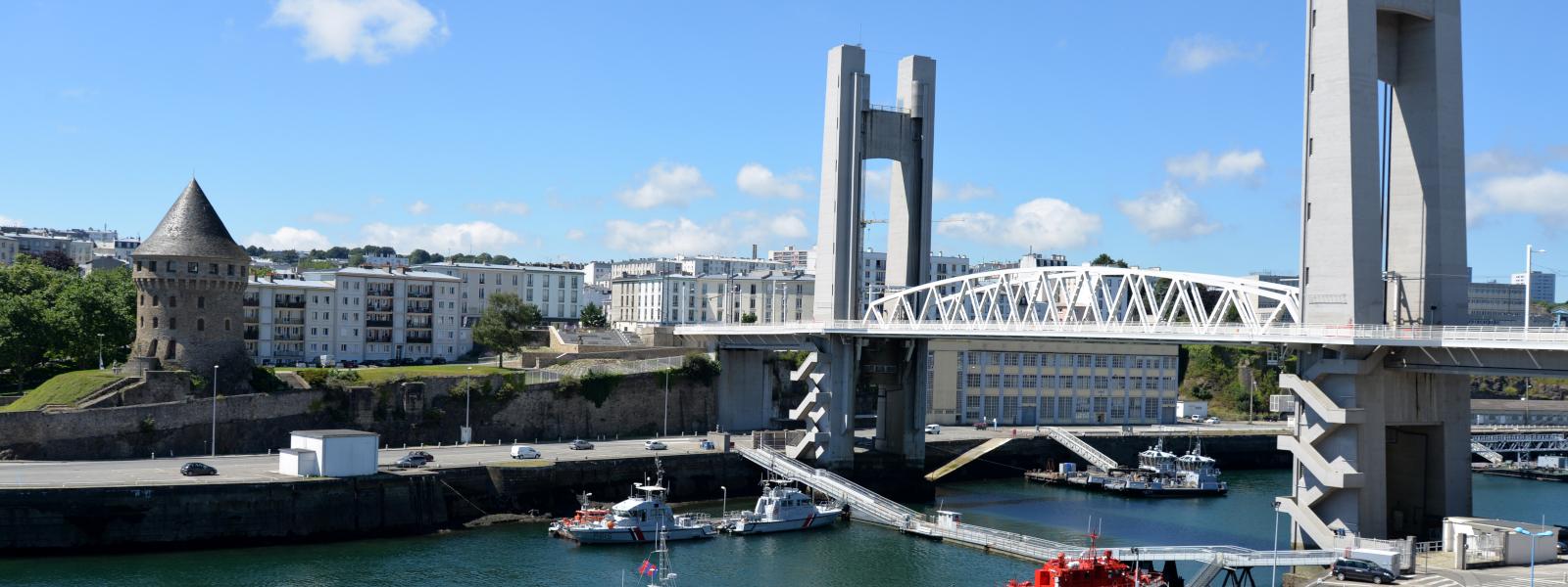 Brest, France. Pont de Recouvrance