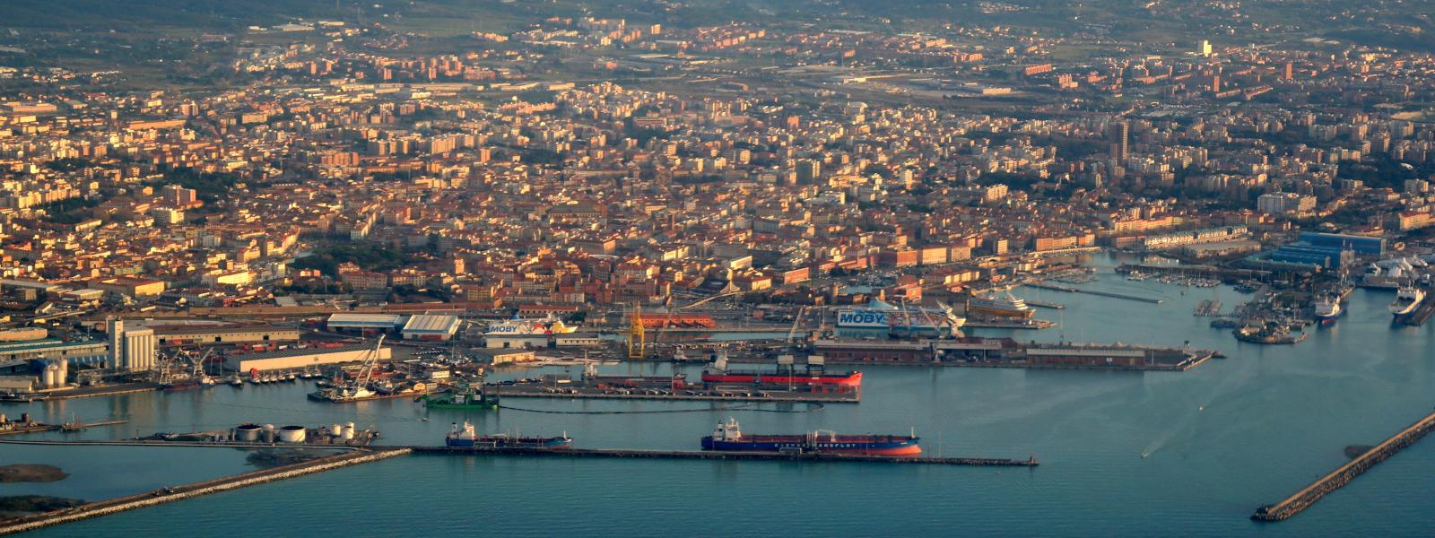 Livorno, Italy. Bird's eye view 