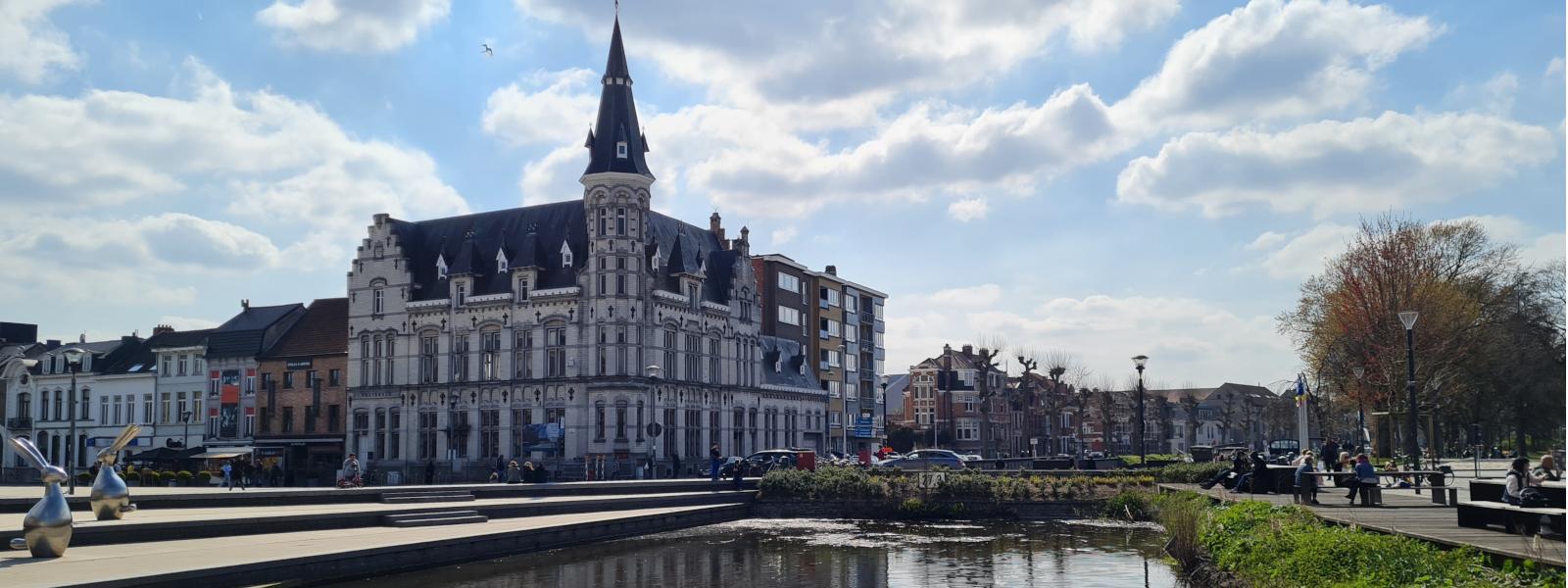 Lokeren, Belgium. Old post office building