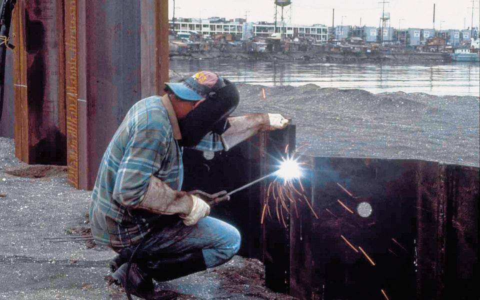 Welding of steel sheet piles