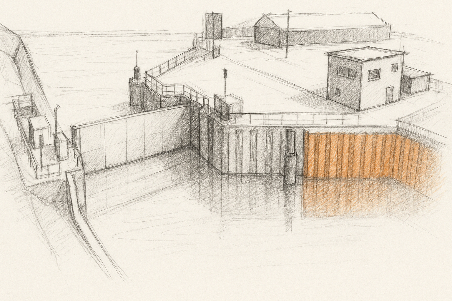 Boston Barrier drawing
