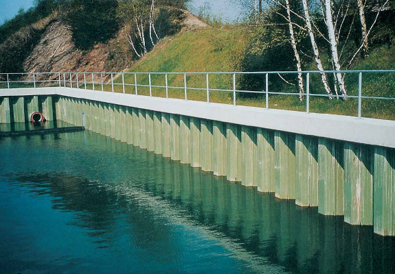 The sheet pile wall technique