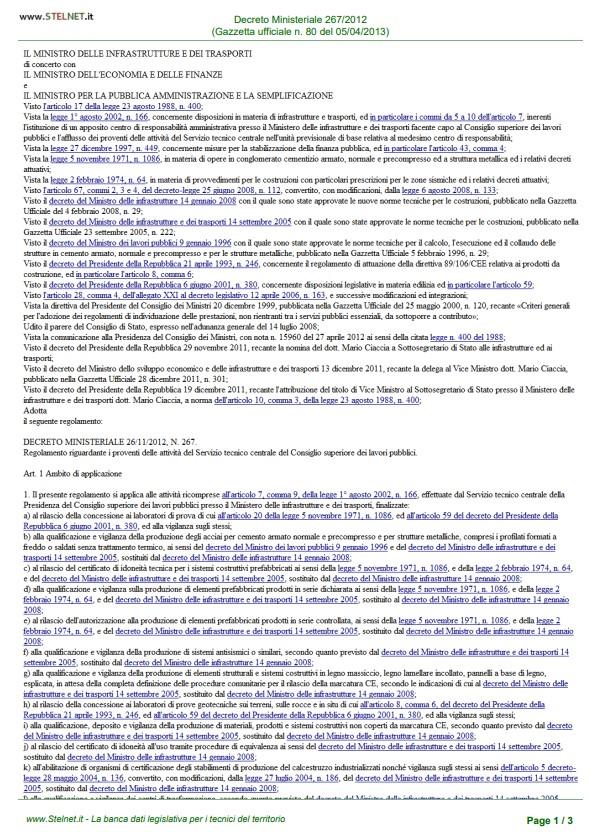 Decreto Ministeriale